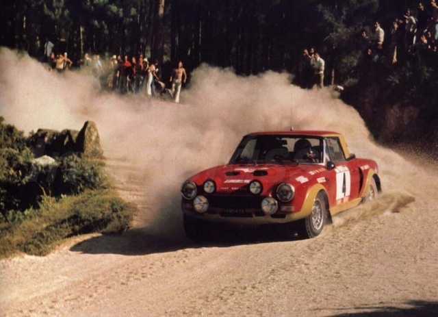 Marku Allen em Fiat Abarth no ano de 1975