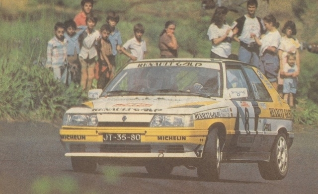 Ano 1989 Inverno Amaral em Renault 11 Turbo