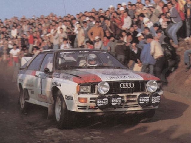 Ano 1982 M.Moton em Audi Quattro