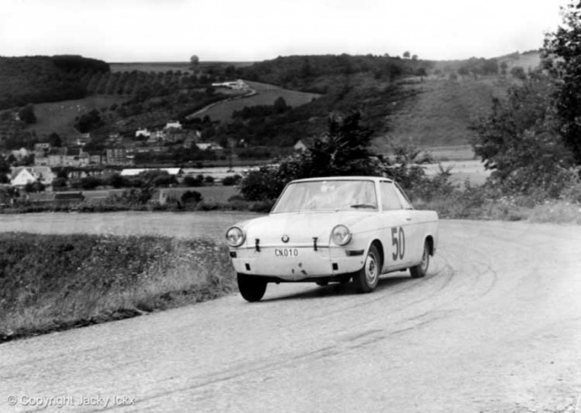 As primeiras provas em 1963 num BMW 700 Coupê