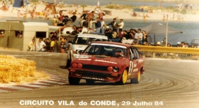 Vila do Conde  1984 na curva do castelo em Alfa GTV6