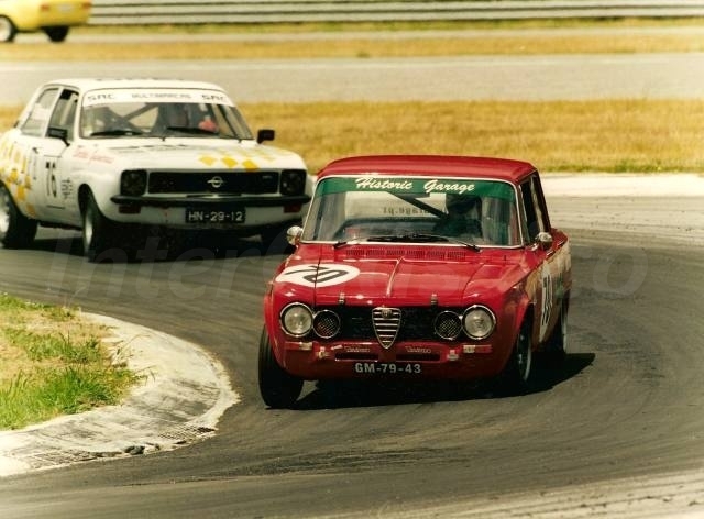 Em Braga 2000 com Alfa Giulia 1600 ti