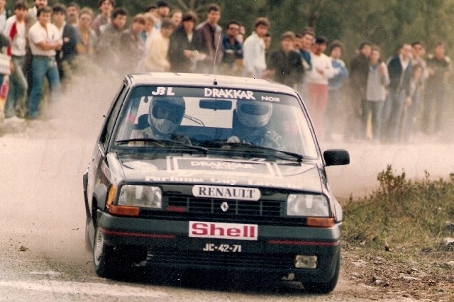 1985 - Rallie Rota do Sol. Estreia do Renault 5 GT Turbo.