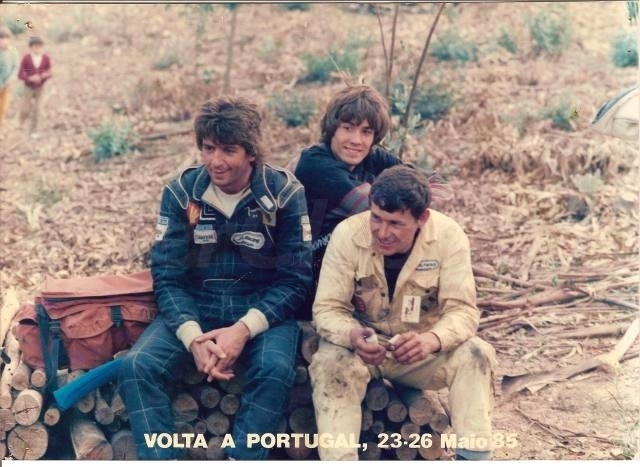 Com Luis Moutinho e Miguel Ferrão após a desistência.