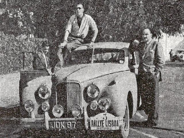 Dennis Scott em Jaguar MK VII