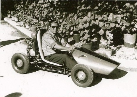 O Jaime Rodrigues foi dos primeiros entusiastas do Karting. Ao volante do modelo que construiu   