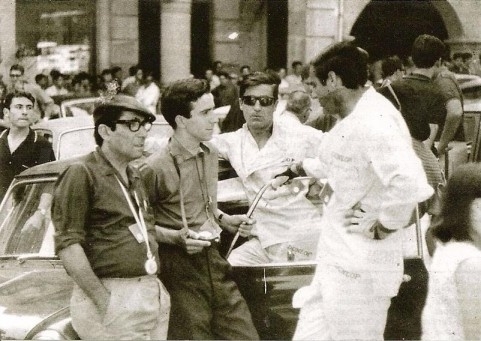 Em conversa com Manuel Gião e César Torres no seu último rallye.-Orense