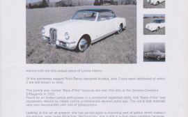 Lancia Aurelia Rosa Doro UNICO image