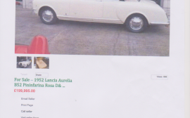 Lancia Aurelia Rosa Doro UNICO image